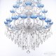 Подвесная люстра Bohemia Ivele Crystal AL7801 AL78101/16+8+8/300/3d B WMN P Aquamarine/M-1F. 
