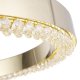 Подвесной светодиодный светильник Crystal Lux Saturn SP90W Led Gold. 