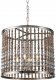 Подвесная люстра DeLight Collection Wood Light KW0783P-4 silver. 