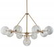 Потолочная люстра DeLight Collection Globe Mobile KG0965P-10B brass. 