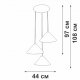Подвесной светильник V3093-1/3S. 