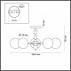 Потолочная люстра Lumion Sunday 6526/5C. 