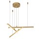 Подвесной светодиодный светильник Indigo Paralleli 14017/3P Gold V000085L. 