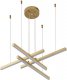 Подвесной светодиодный светильник Indigo Paralleli 14017/4P Gold V000086L. 