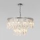 Подвесная люстра Eurosvet Blitz 60160 хром/ прозрачный хрусталь Strotskis. 