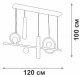 Подвесной светильник Vitaluce V3095-0/5S. 