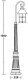 Наземный фонарь Oasis Light CAIOR 1 81511/18 Bl. 