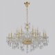 Подвесная люстра Crystal Lux MONICA SP10+5 GOLD. 