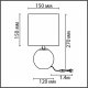 Интерьерная настольная лампа Lumion Kohala 8229/1T. 