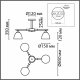 Потолочная люстра Lumion Colange 8095/3C. 