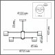 Потолочная люстра Lumion Lanika 8240/8C. 