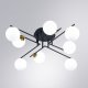 Потолочная люстра Arte Lamp Gemini A2243PL-8BK. 