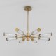 Потолочная люстра Eurosvet Stark 50386 LED латунь. 