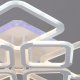 Потолочная светодиодная люстра Reluce 09821-3.3-4+4 WH (RGB). 