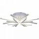Потолочная светодиодная люстра Reluce 09824-3.3-4+4 WH. 
