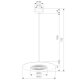 Подвесной светодиодный светильник Eurosvet Kontur 40031/1 LED белый. 