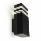 Светильник садово-парковый Feron.ONE DH0806-P, на стену вверх,  GU10 220-240V, черный пластик 51538. 