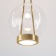 Подвесной светодиодный светильник Eurosvet Frasco 50267/1 LED латунь. 