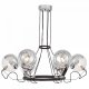 Подвесная люстра Lumina Deco Marseo LDP 9110-6 BK+CHR. 