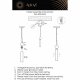 Подвесной светильник Aployt Gienia APL.339.16.01. 