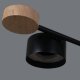Потолочная люстра Reluce 03751-0.3-08 BK+WOOD GX53. 