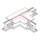 Коннектор T-образный левый 1 Nowodvorski Ctls Power 8247. 
