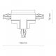 Коннектор T-образный правый 2 Nowodvorski Ctls Power 8681. 