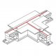 Коннектор T-образный правый 2 Nowodvorski Ctls Power 8682. 
