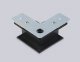 Коннектор питания угловой для шинопровода AMBRELLA LIGHT TRACK SYSTEM GL7166. 