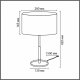Интерьерная настольная лампа Lumion Irisa 8358/1T. 