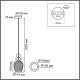 Подвесной светильник Lumion Irime 8297/1A. 