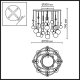 Потолочная люстра Callisto 5457/21C. 