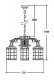 Уличный светильник подвесной BARSELONA 81270/6/16 Gw. 