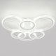 Потолочная люстра ЭРА Ring CLL-1-90-RC WH. 