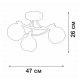 Потолочная люстра  V2564-0/3PL. 
