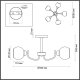 Потолочная люстра Bliss 5641/5C. 