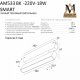 Светильник на штанге AM-Group SMART OPAL AM533 BK-220V-18W SMART. 