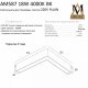 Встраиваемый светильник AM-Group PLAIN OPAL AM587 18W 4000K BK. 