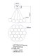 Подвесная люстра Molecule LE7723/19 Chrome. 