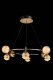 Подвесная люстра Lilith LE7709/8 Black Chrome/Gold. 
