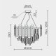 Подвесная люстра  ML.7088.400 CR. 