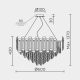 Подвесная люстра  ML.7088.600 CR. 