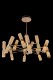 Подвесная люстра Viviane LE7763/8+4 GD. 