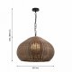 Подвесной светильник Favourite Wicker 4884-1P. 