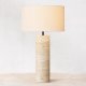 Интерьерная настольная лампа Stone Table Lamp 5003T travertine. 