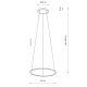 Подвесная люстра Nowodvorski Circolo Led S Black 10813. 