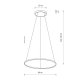 Подвесная люстра Nowodvorski Circolo Led M Silk Oliv E 11403. 