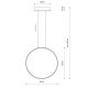 Подвесная люстра Nowodvorski Circolo Led M Black 10811. 