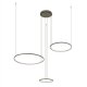 Подвесная люстра Nowodvorski Circolo Led M Silk Oliv E 11398. 