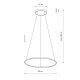 Подвесная люстра Nowodvorski Circolo Led M Black 10812. 